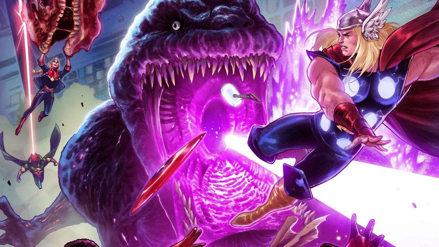 Marvel Heroes Battle Godzilla in New Marvel Comics Variant Covers — GeekTyrant