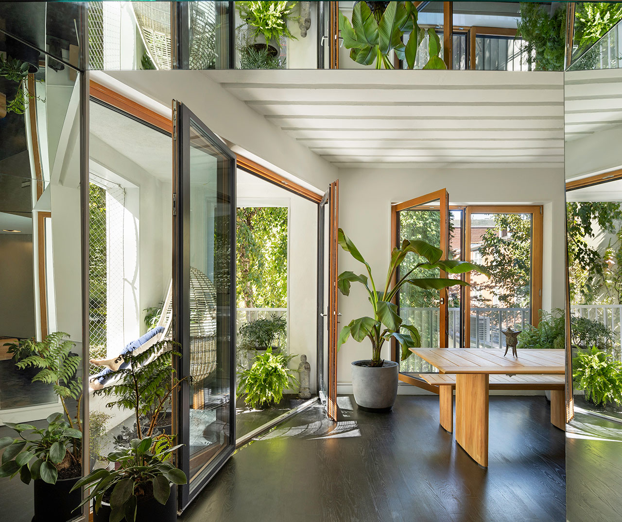 Mini Tower One Brings Nature Indoors in this House in Brooklyn