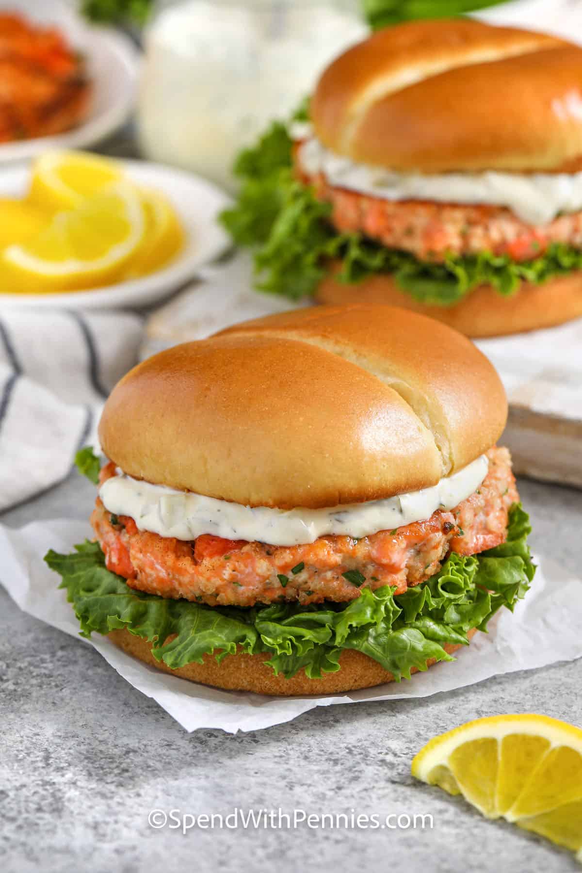 Salmon Burgers – Spend With Pennies