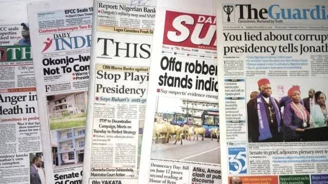 Top 10 Stories From Across Nigerian Newspapers, Tuesday, June 11, 2024 – TheNGblog