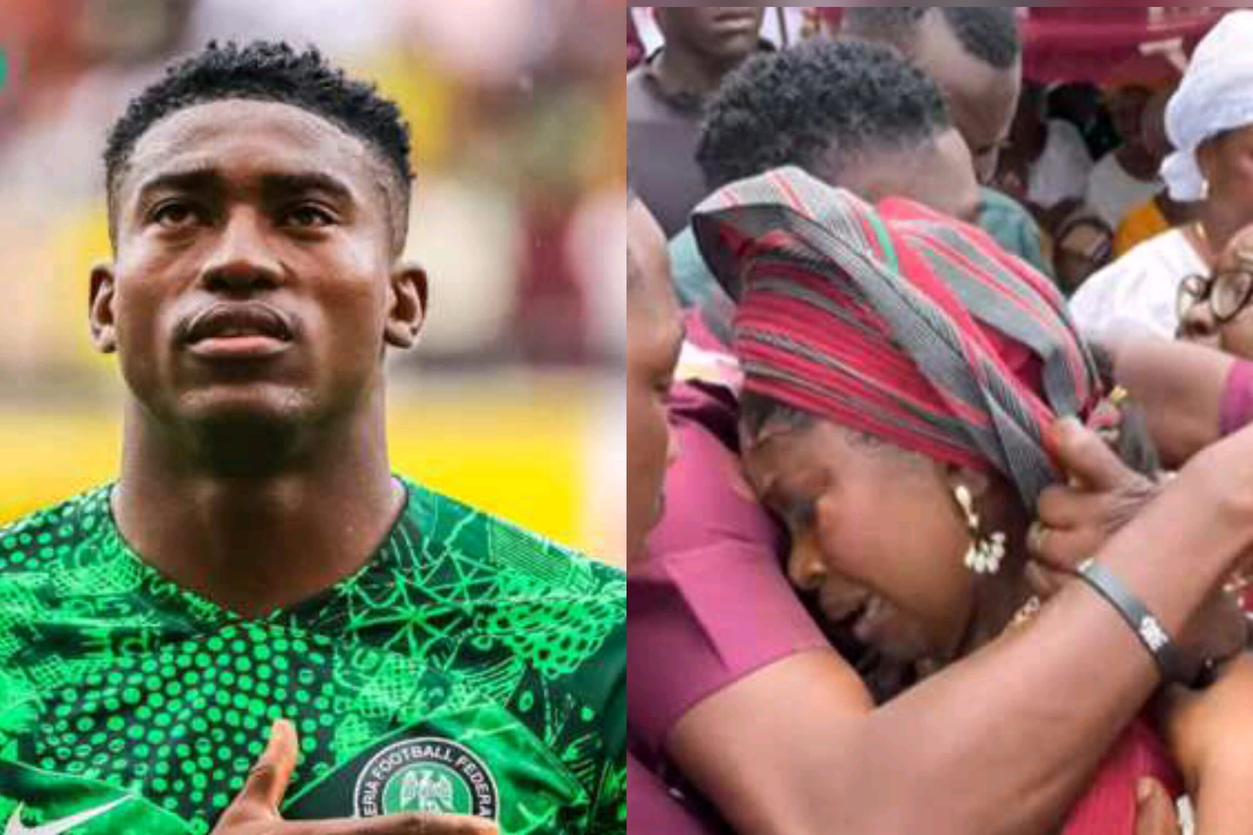 Touching Moment Footballer Taiwo Awoniyi Cried With Twin Sister On Her Wedding Day – TheNGblog