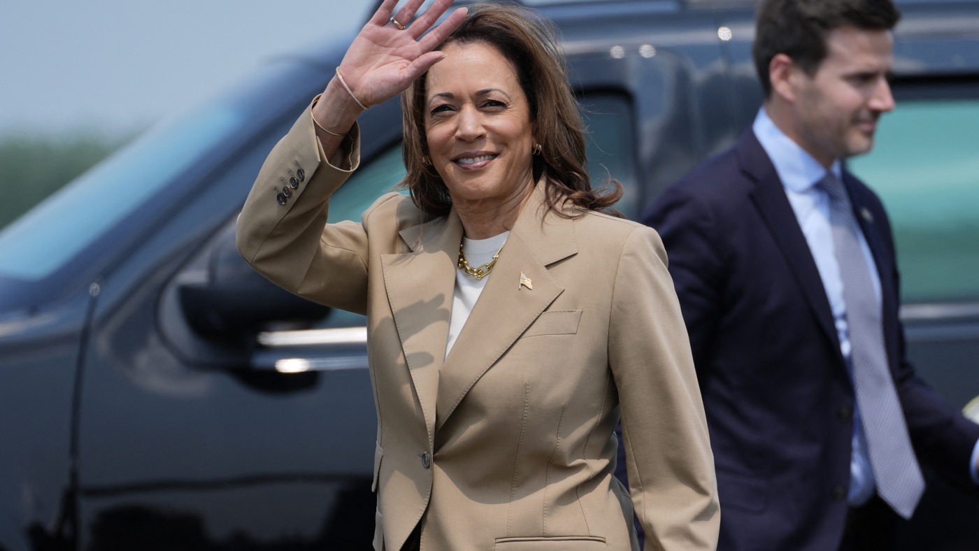 Kamala Harris raises $200 million in her campaign’s first week : NPR