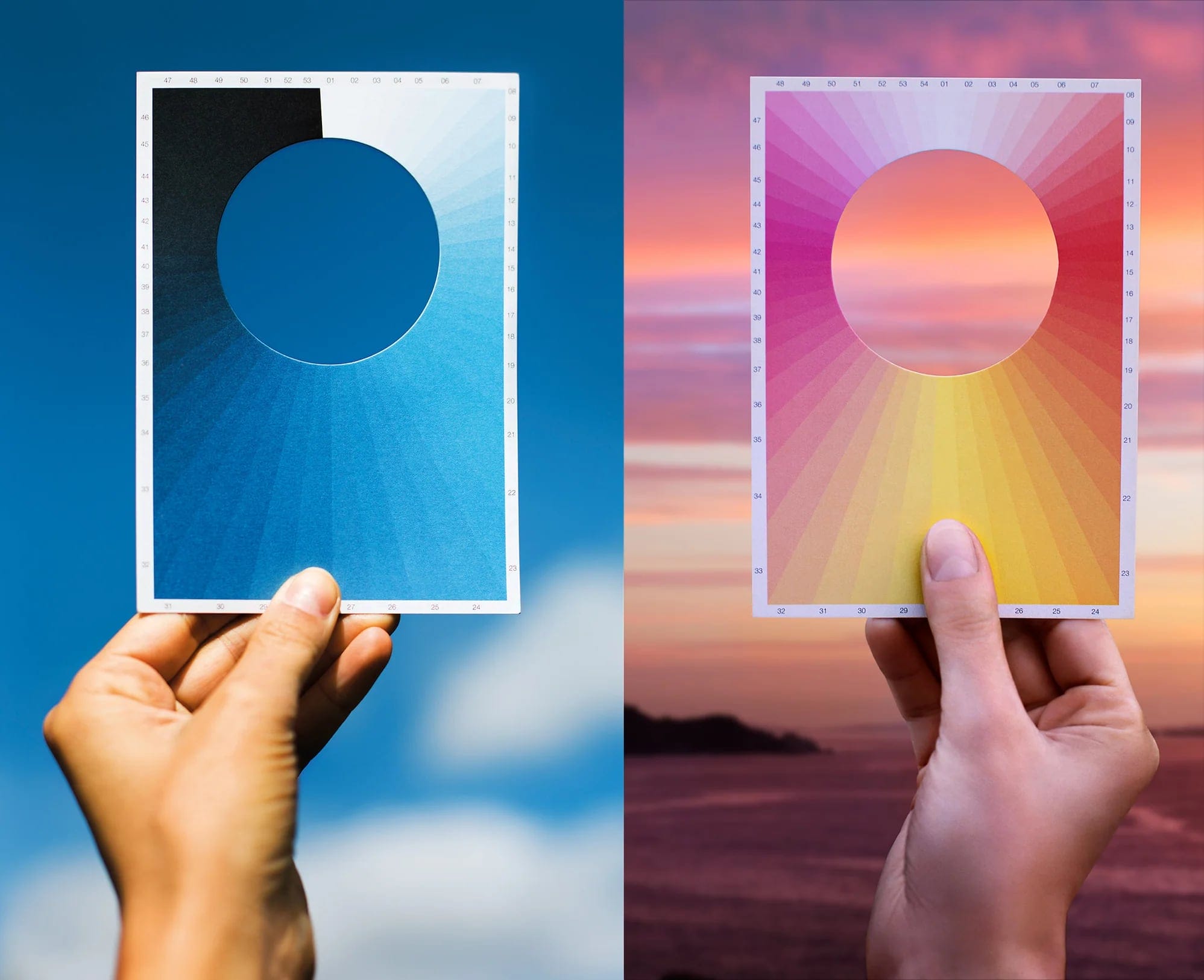 Share the Sky with Someone Far Away with These Cyanometer and Sunset Postcards — Colossal