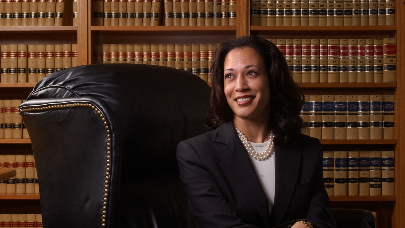 Why Harris is talking about her history as a prosecutor : NPR