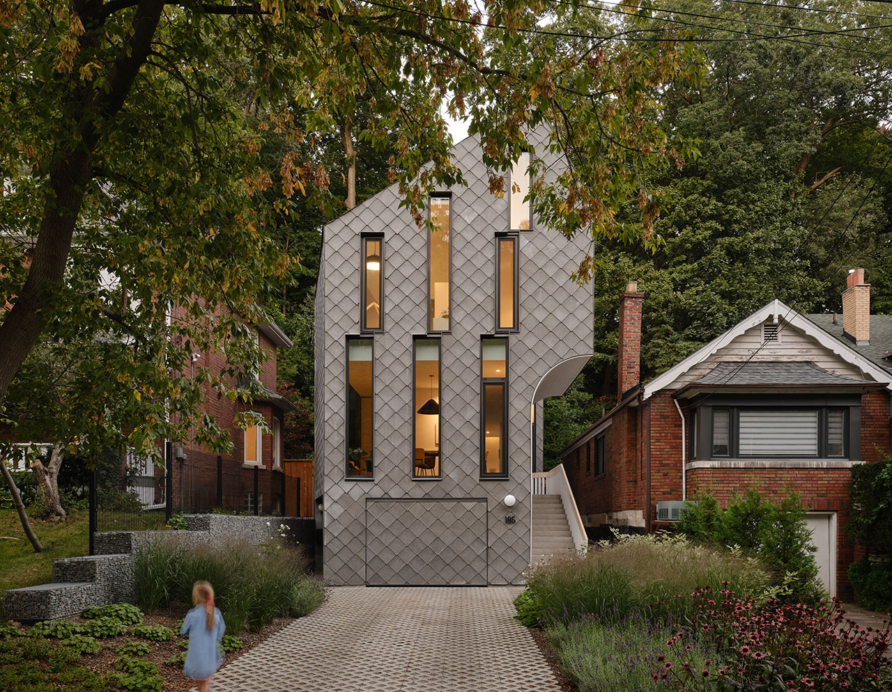 A Geometric Home in Toronto Merges With Nature