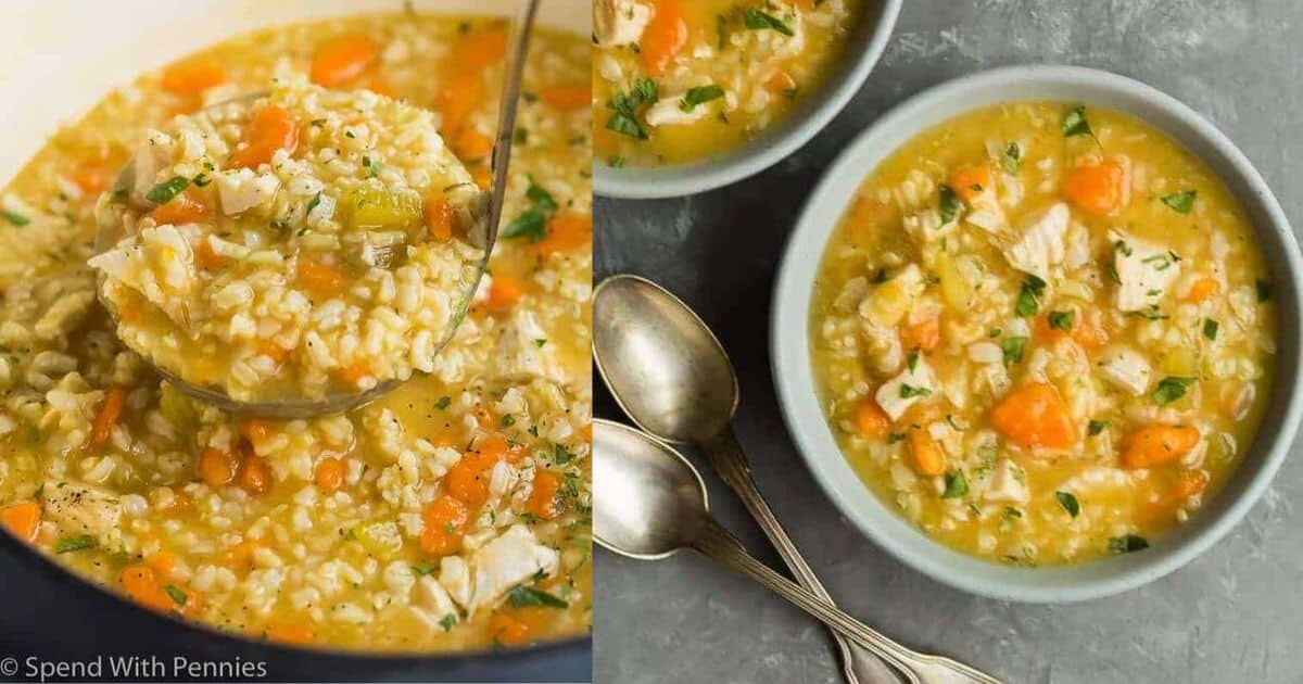 Chicken and Rice Soup – Spend With Pennies