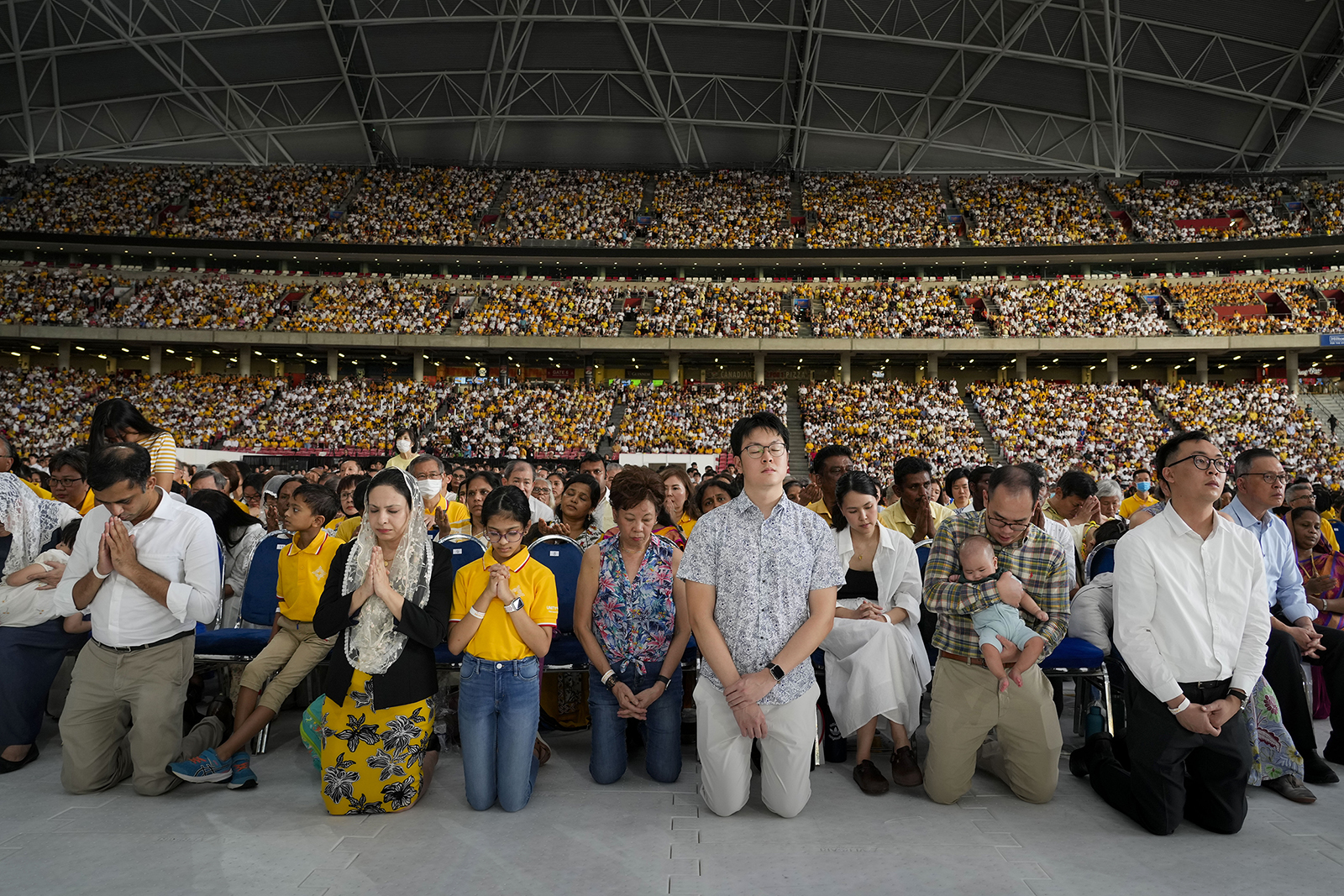 In Singapore, Pope Francis inspires youth, courts China