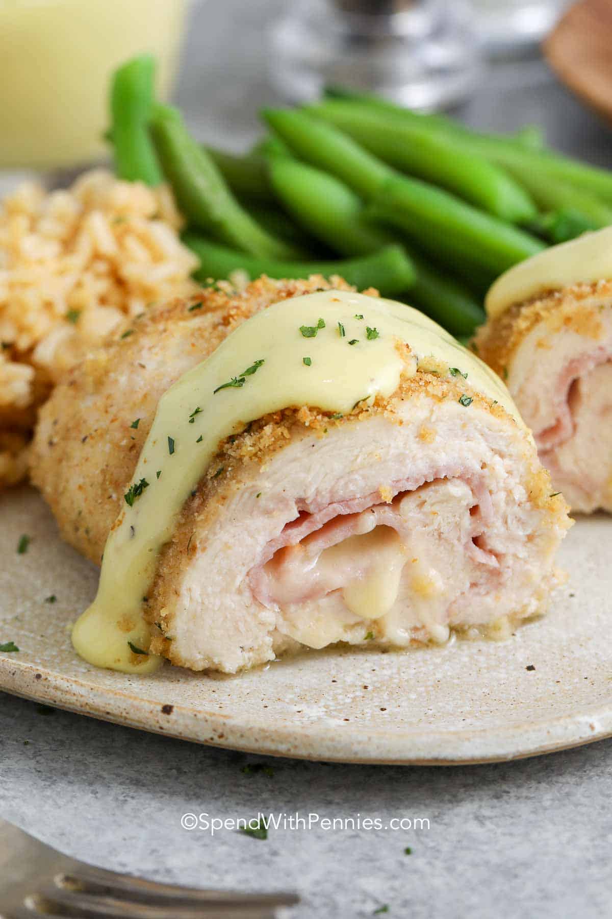 Oven Baked Chicken Cordon Bleu