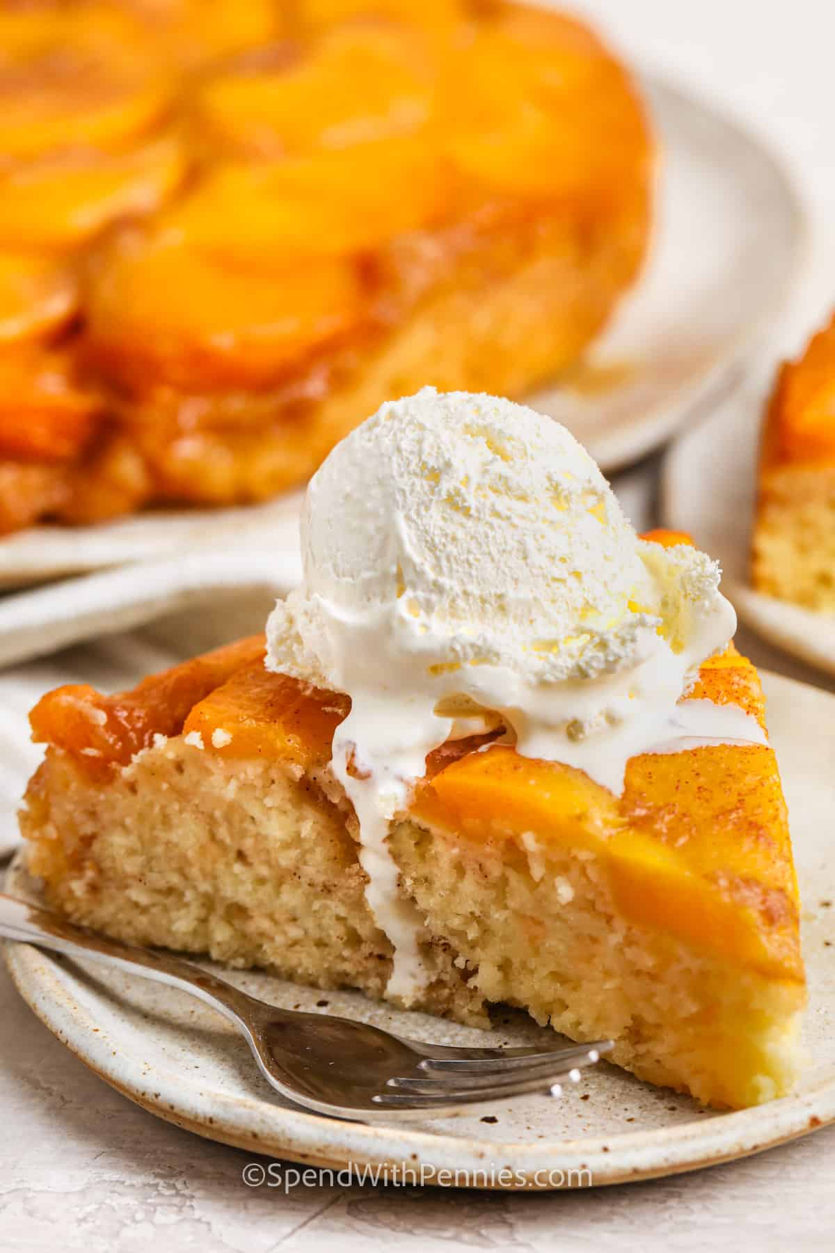 Peach Upside Down Cake – Spend With Pennies