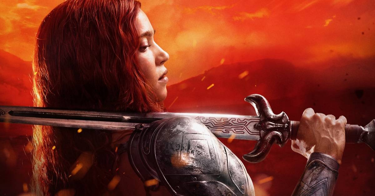 Red Sonja set pic shows a bloody Matilda Lutz in bikini armor