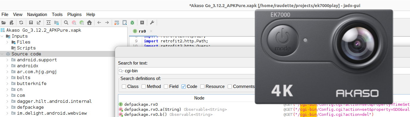 Reverse Engineering The Web API Of An Akaso EK7000 Action Camera