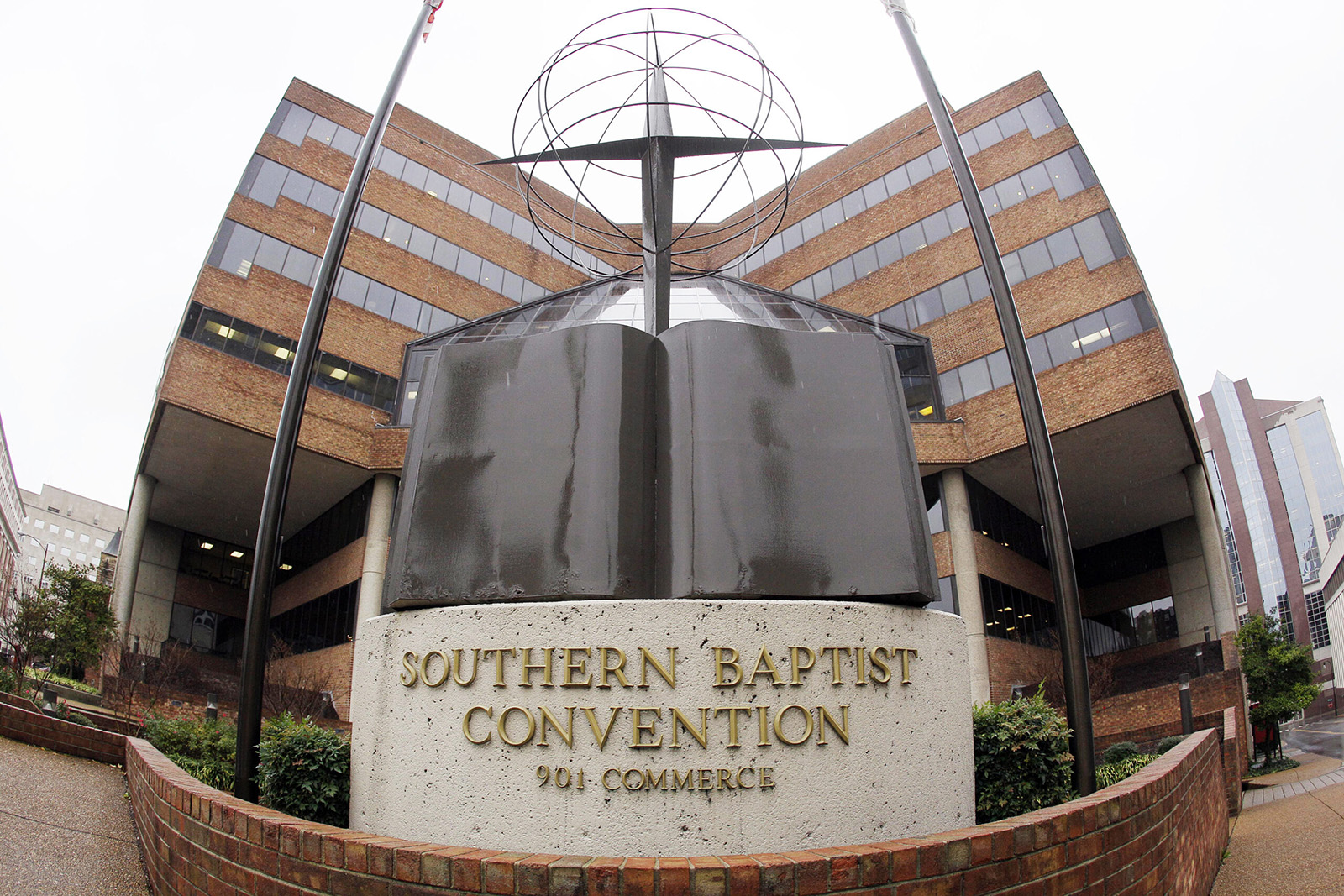 FILE - The headquarters of the Southern Baptist Convention in Nashville, Tenn., Dec. 7, 2011. (AP Photo/Mark Humphrey, File)