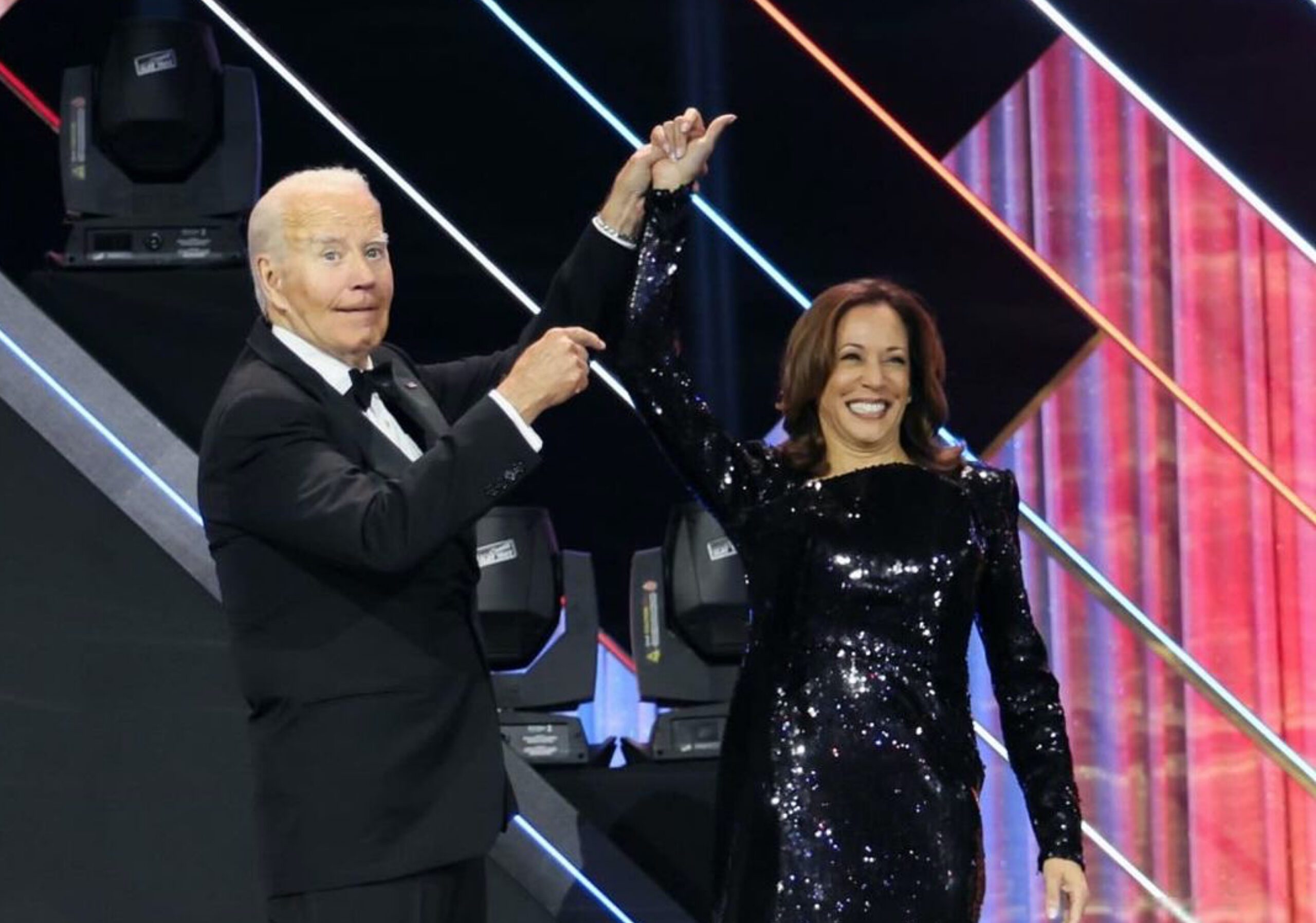 VP Kamala Harris Wears Black Laquan Smith Sequined Gown to the Congressional Black Caucus Foundation’s 53rd Annual Legislative Conference