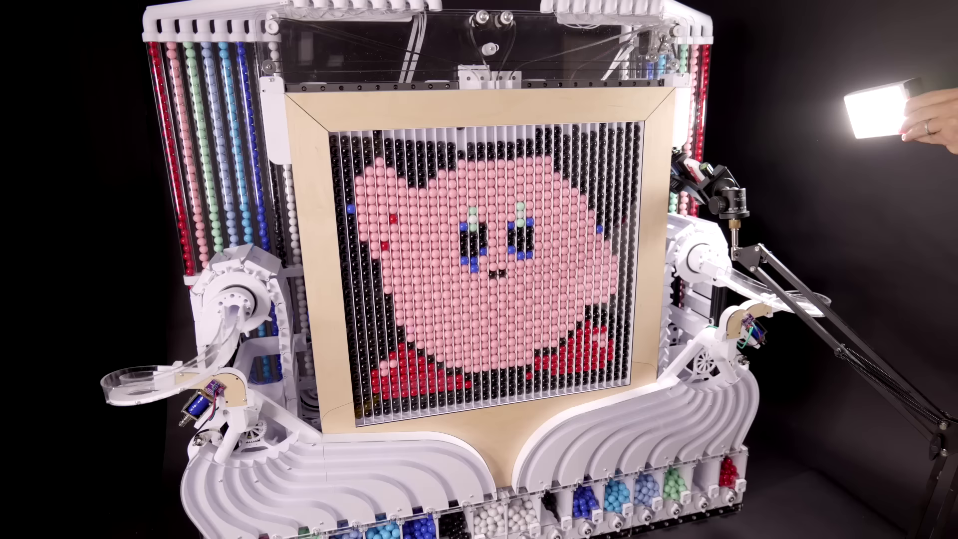 Automated Pixel Art With Marbles