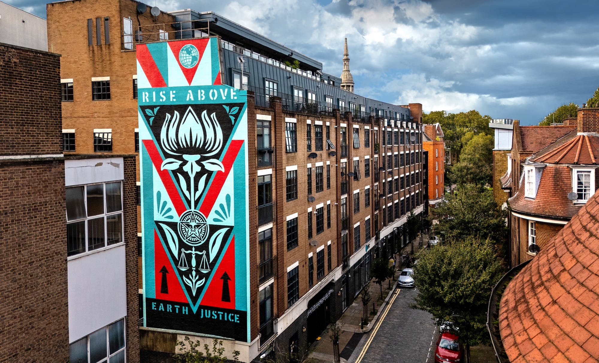 In London, a 15-Foot Flower by Shepard Fairey Advocates for Environmental Justice — Colossal