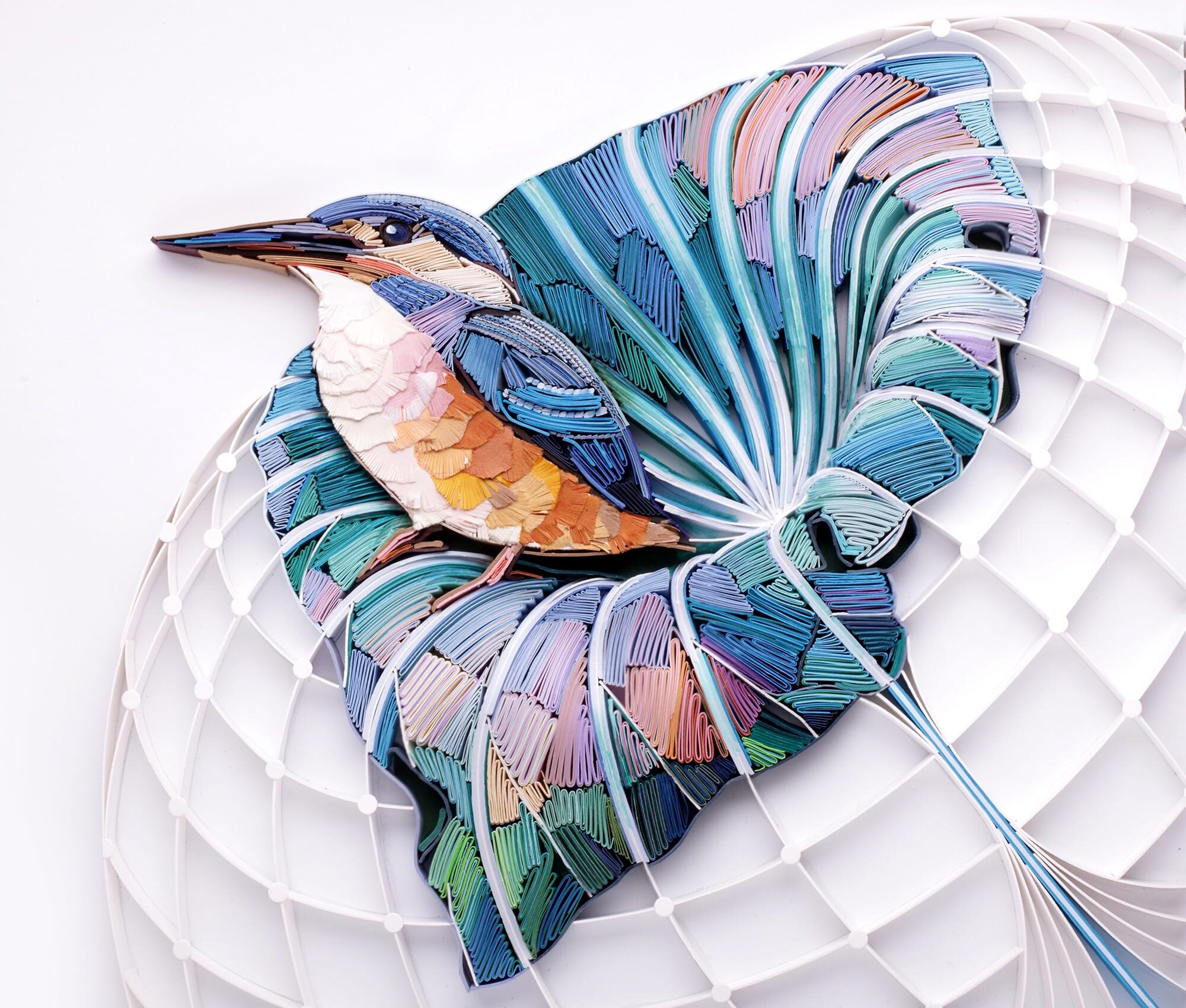 Nature and Geometry Merge in Yulia Brodskaya’s Meticulously Quilled Paper Birds — Colossal