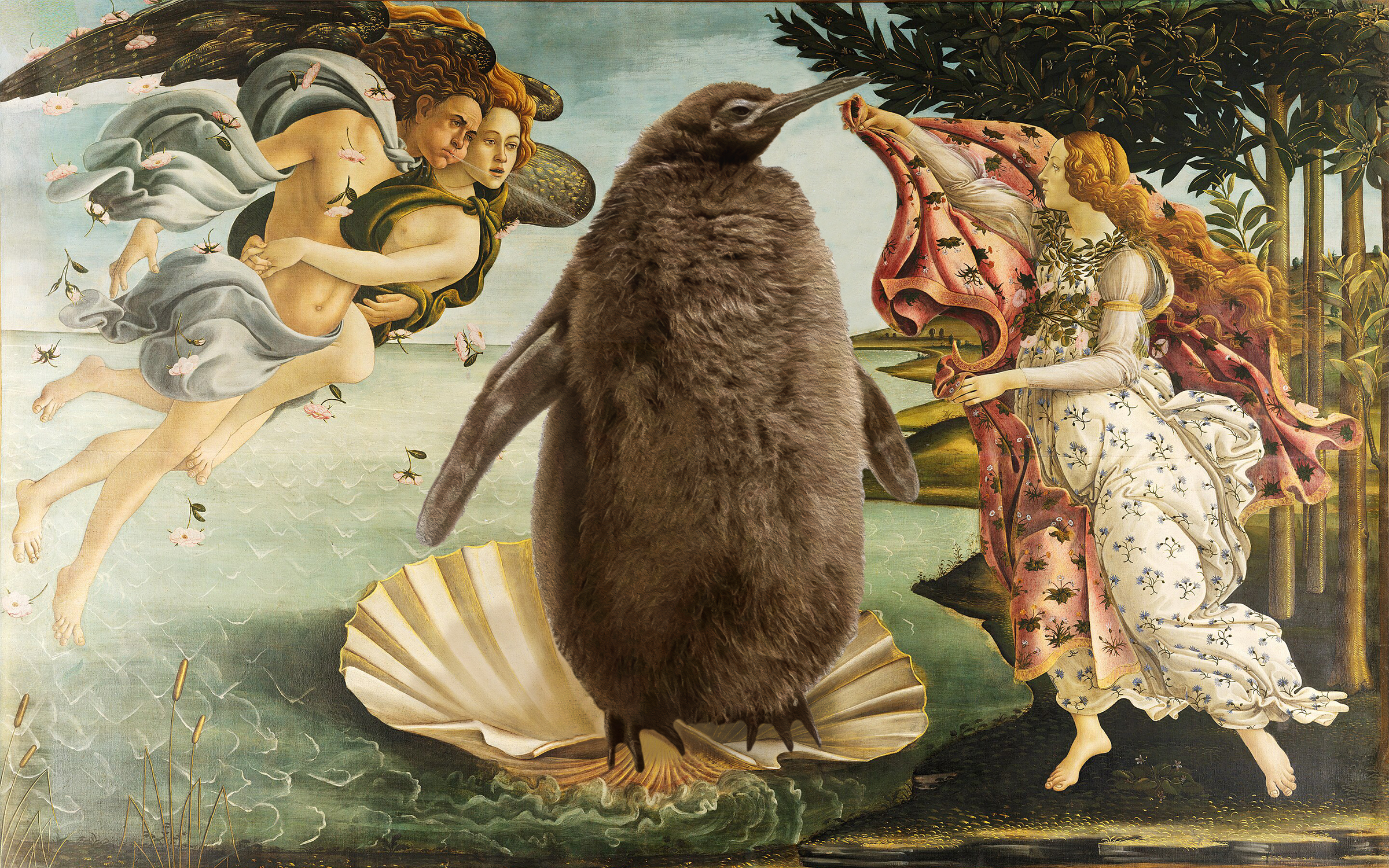 Pesto the Penguin Waddles Into the Art History Canon