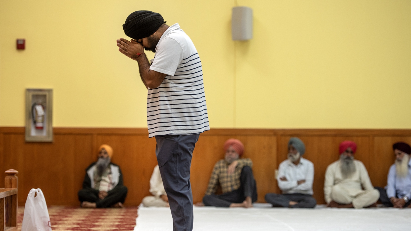 We visited a Sikh temple that sits at the intersection of multiple election issues : NPR